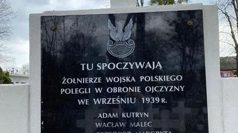 Tak obecnie wygląda nagrobek 