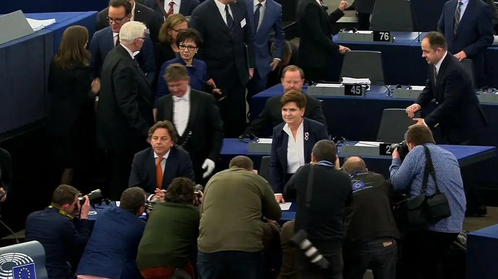 Oklaski na powitanie Beaty Szydło 