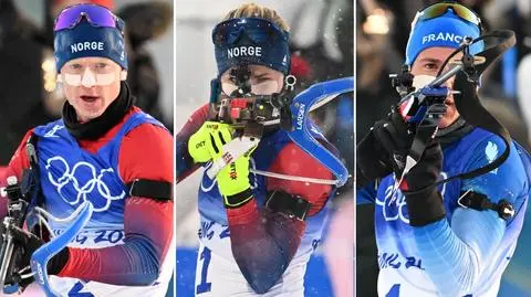 Oni zdominowali biathlonową rywalizację w Pekinie. Trójka z dziewięcioma złotami