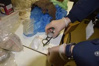 Znaleziska z terenu dawnego obozu pracy przymusowej 