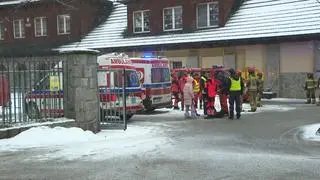 Ewakuacja szkoły podstawowej w Zakopanem