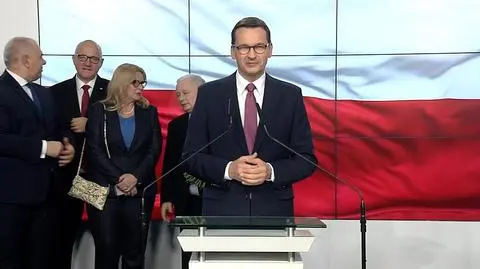 Mateusz Morawiecki w sztabie Prawa i Sprawiedliwości 