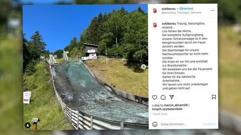 Pożar na skoczniach w Niemczech. Możliwe celowe podpalenie