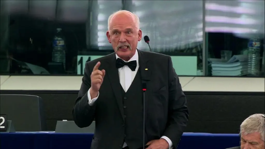 "A poza tym sądzę, że UE musi być zniszczona". Przemówienie Janusza Korwin-Mikkego 