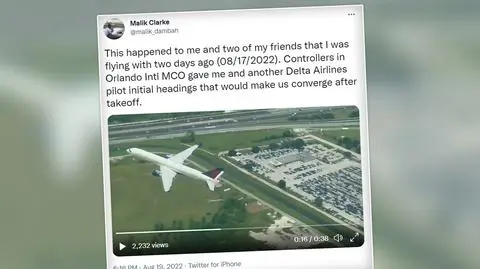 Rozpędzony Boeing 757 leciał wprost na niego. Pilot nagrał, jak o włos uniknął zderzenia