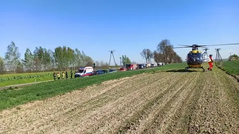 Na miejscu interweniował śmigłowiec Lotniczego Pogotowia Ratunkowego