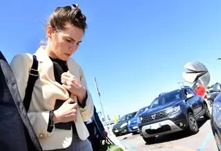 Amanda chwilę po przylocie do Mediolanu w 2019 roku. Odwiedziła Włochy pierwszy raz, od kiedy wyszła z więzienia