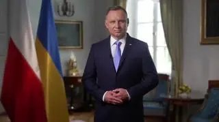 Prezydent Andrzej Duda z okazji Dnia Niepodległości Ukrainy