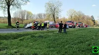 Na miejscu pracowały służby
