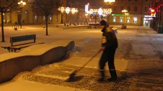 Odśnieżanie zaczęło się jeszcze w nocy