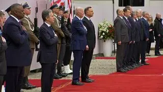 Joe Biden i Andrzej Duda