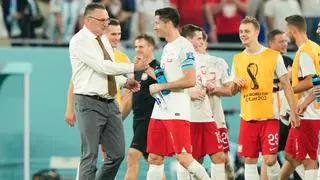 Coach Czesław Michniewicz was disappointed with losing to Argentina, but happy to progress to the last 16