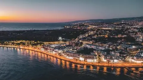 Cypr. Pafos z lotu ptaka