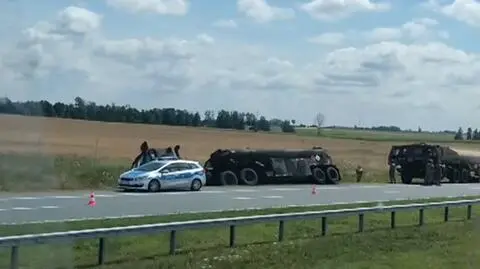 Cysterna wylądowała w rowie