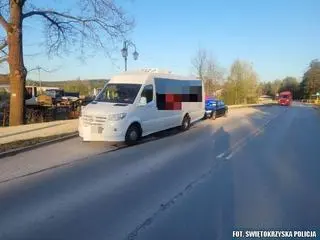 Kierująca busem została zatrzymana na trasie Kielce-Zagnańsk