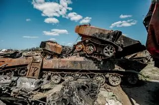 Bucza po wycofaniu się rosyjskich wojsk (10.05.2022)