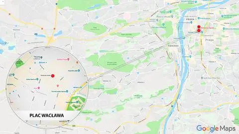 Do próby samospalenia doszło na Placu Wacława w Pradze 
