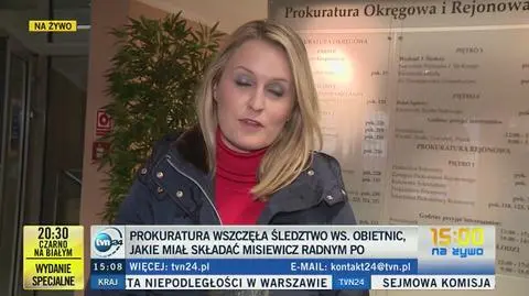 Prokuratura wszczęła śledztwo ws. obietnic, jakie miał składać Misiewicz