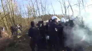 Według policji zgromadzenie aktywistów było nielegalne