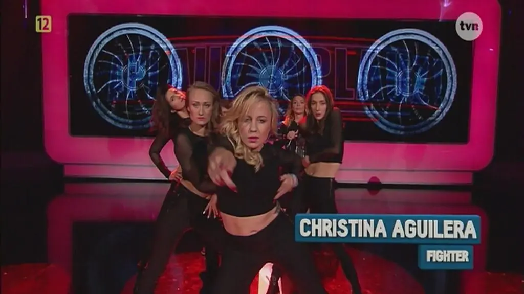 Patrycja i Małgorzata w utworze Fighter Christiny Aguilery