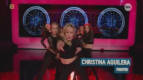 Patrycja i Małgorzata w utworze Fighter Christiny Aguilery