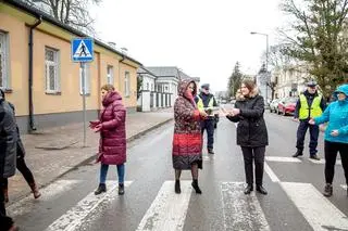 Policja kierowała ruchem 