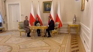 Barbara Kamińska i Roma Wąsik u prezydenta