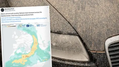 Saharyjski pył nad Polską. Dotrze w kilku dawkach
