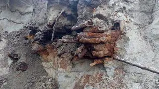 Operator odkrył między innymi kostki trotylu, granat nasadkowy, naboje, karabiny i magazynki