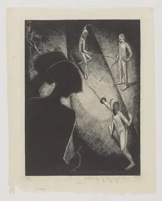 Szermierze na ilustracji z 1934 roku