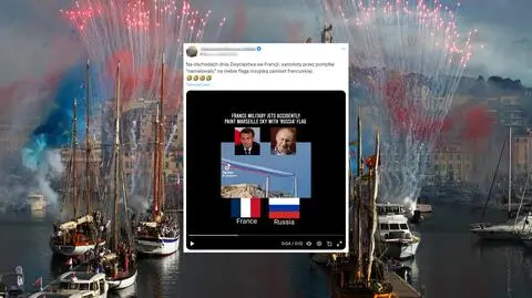 Francuskie samoloty "przez pomyłkę namalowały" na niebie flagę Rosji? Wyjaśniamy