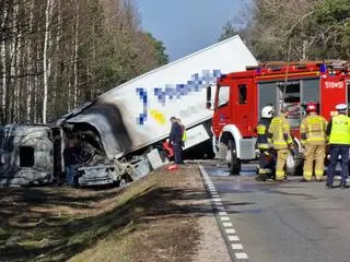 Czołowe zderzenie w okolicy Mińska 