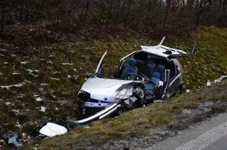 W wypadku zginął kierowca fiata