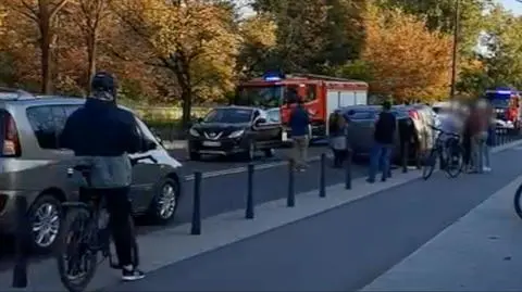 Zderzenie trzech aut. Jedna osoba trafiła do szpitala