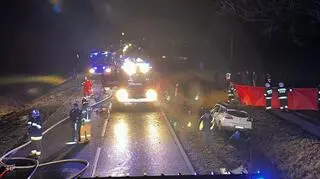 W wypadku zginął kierowca auta osobowego