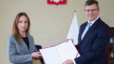 Marcin Warchoł wręczył dr n. med. Agacie Michalskiej powołanie na dyrektora Instytutu Ekspertyz Medycznych