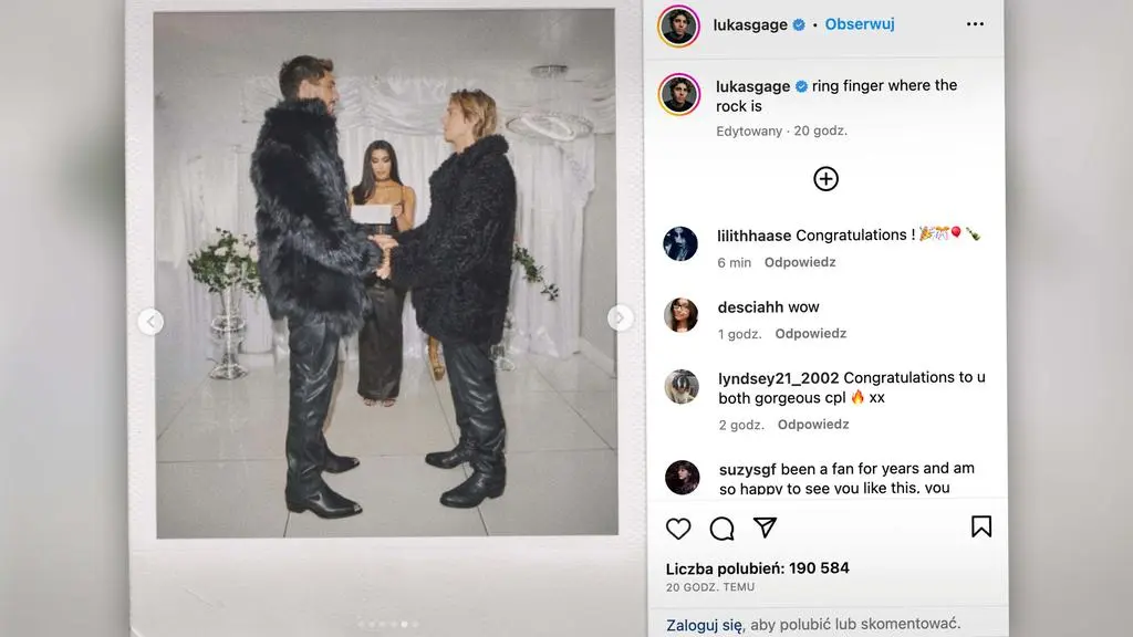 Kim Kardashian udzieliła ślubu Lukasowi Gage'owi i Chrisowi Appletonowi