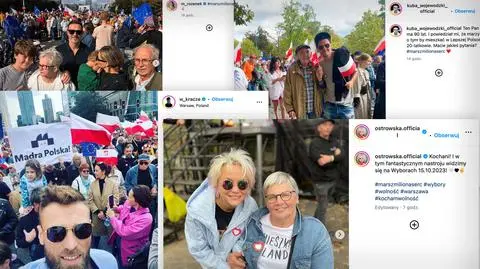 "I w tym fantastycznym nastroju widzimy się na wyborach". Artyści i gwiazdy na Marszu Miliona Serc