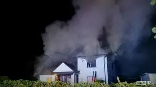 Do pożaru doszło w miejscowości Dobieszyn pod Krosnem na Podkarpaciu
