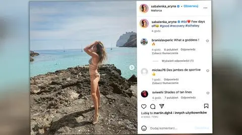 Sabalenka pokazała zdjęcia z wakacji. Wypoczywa razem z partnerem