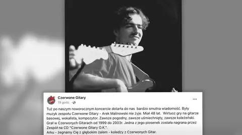 Nie żyje Arkadiusz Malinowski. Były członek Czerwonych Gitar miał 48 lat  