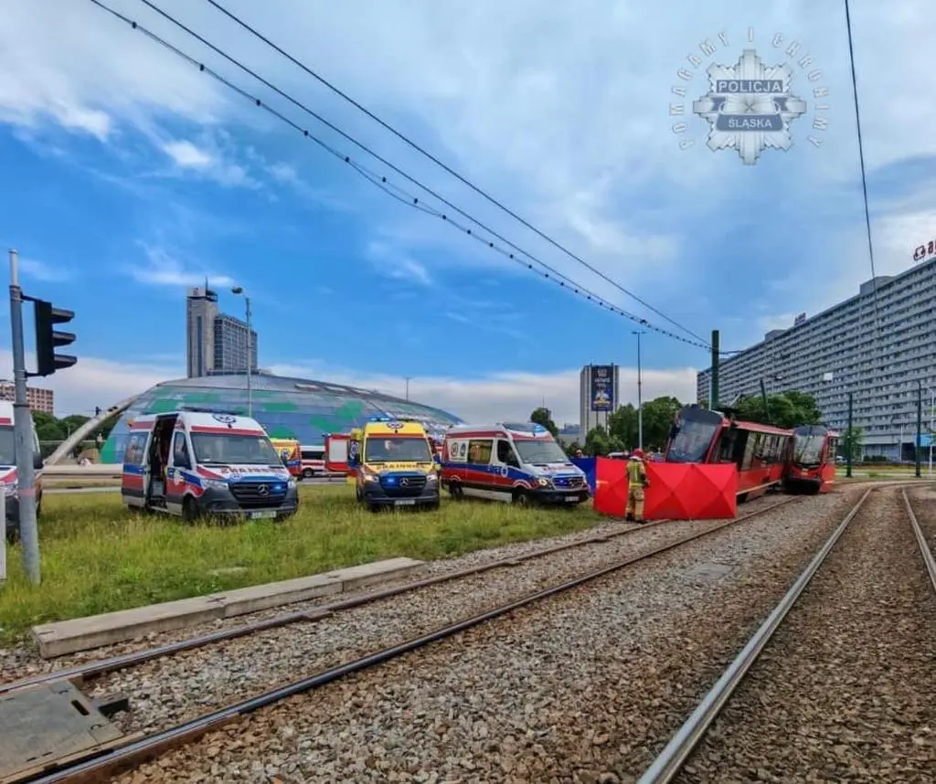 Katowice. Wykoleił się tramwaj 