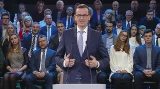 Premier Morawiecki przemawiał na konferencji "Praca dla Polski"