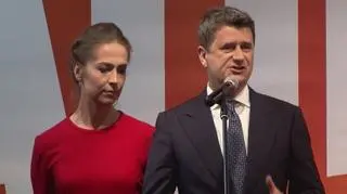 Całe wystąpienie Janusza Palikota po ogłoszeniu sondażowych wyników wyborów