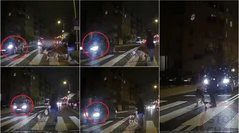 Piesza była w połowie przejścia, kierowcy ją zignorowali