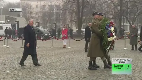 Rex Tillerson złożył kwiady pod pomnikiem