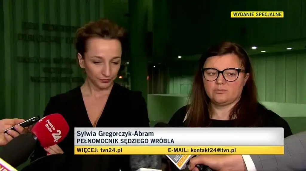 Pełnomocniczka sędziego Wróbla:
