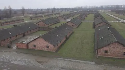 Obóz Auschwitz-Birkenau. Film z drona