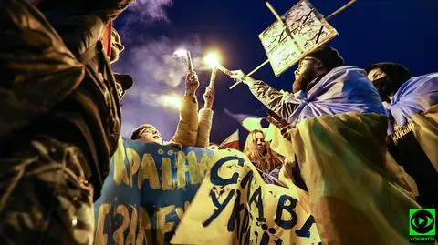"Jesteśmy z Wami". Relacje z manifestacji solidarnościowych z Ukrainą