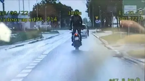 Motocyklista "Akrobata" zatrzymany przez policję